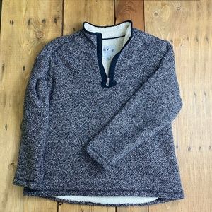 ORVIS Mens Sherpa Pull Over Gray XL